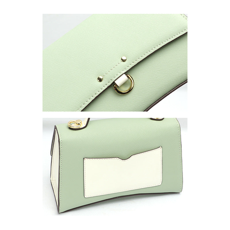 New Summer Korean Fashion Simple Kelly Bag Women's Single Shoulder Crossbody Small Bag Elegant Personality Small Square Bag
