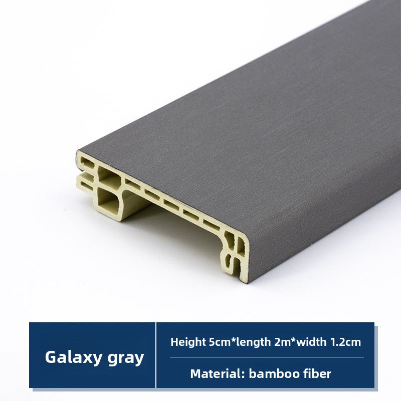 Baseboard, wood-plastic baseboard, project delivery guarantee, bamboo-wood fiber baseboard, wall corner trim pvc Skirting board