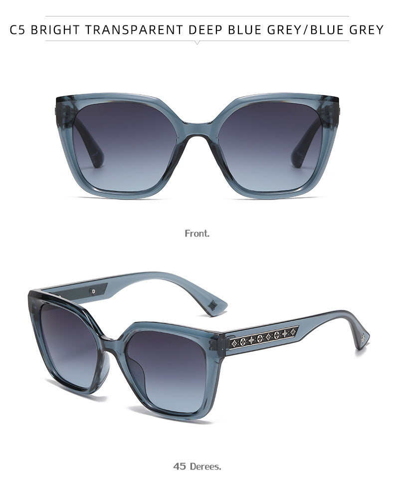2025New European and American Fashion Large Frame Cat Eye Sunglasses for Women High-end Sunglasses Wholesale sunglasses