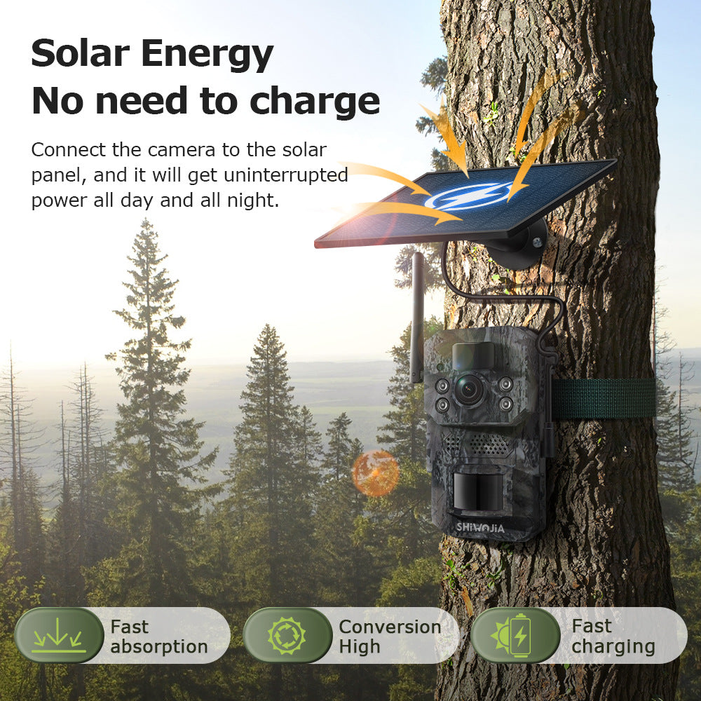 Camouflage4G Install Solar Camera Hunting300Wan Gaoqing GPS Positioning Infrared Night Vision Remote Camera