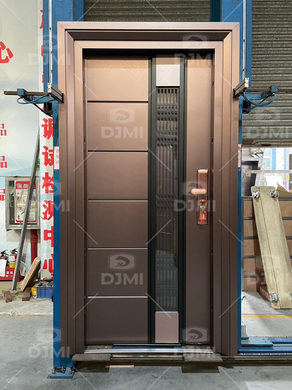 European Luxury House Modern Villa Main Door With Long Handle Steel Entrance Door Modern Villa Main Door Front Modern Pivot Doo