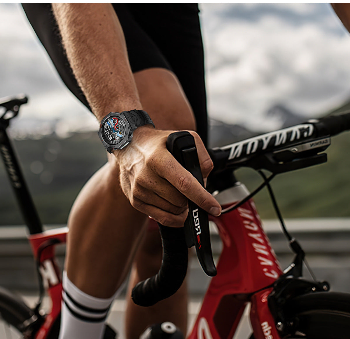 KC91Smart Watch Bluetooth Call Heart Rate Pedometer Sleep3ATM Waterproof GPS Beidou Positioning Sports Three-Proof