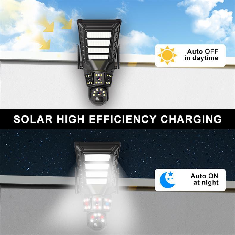 V380PRO Integrated Solar Street Light4GWiFi Outdoor camera lighting HD night vision surveillance light