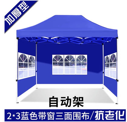 Four-Corner Rainproof Automatic Tent Large Umbrella Four-Legged Canopy Outdoor Stall Use Sunshade Rain Cover Wholesale