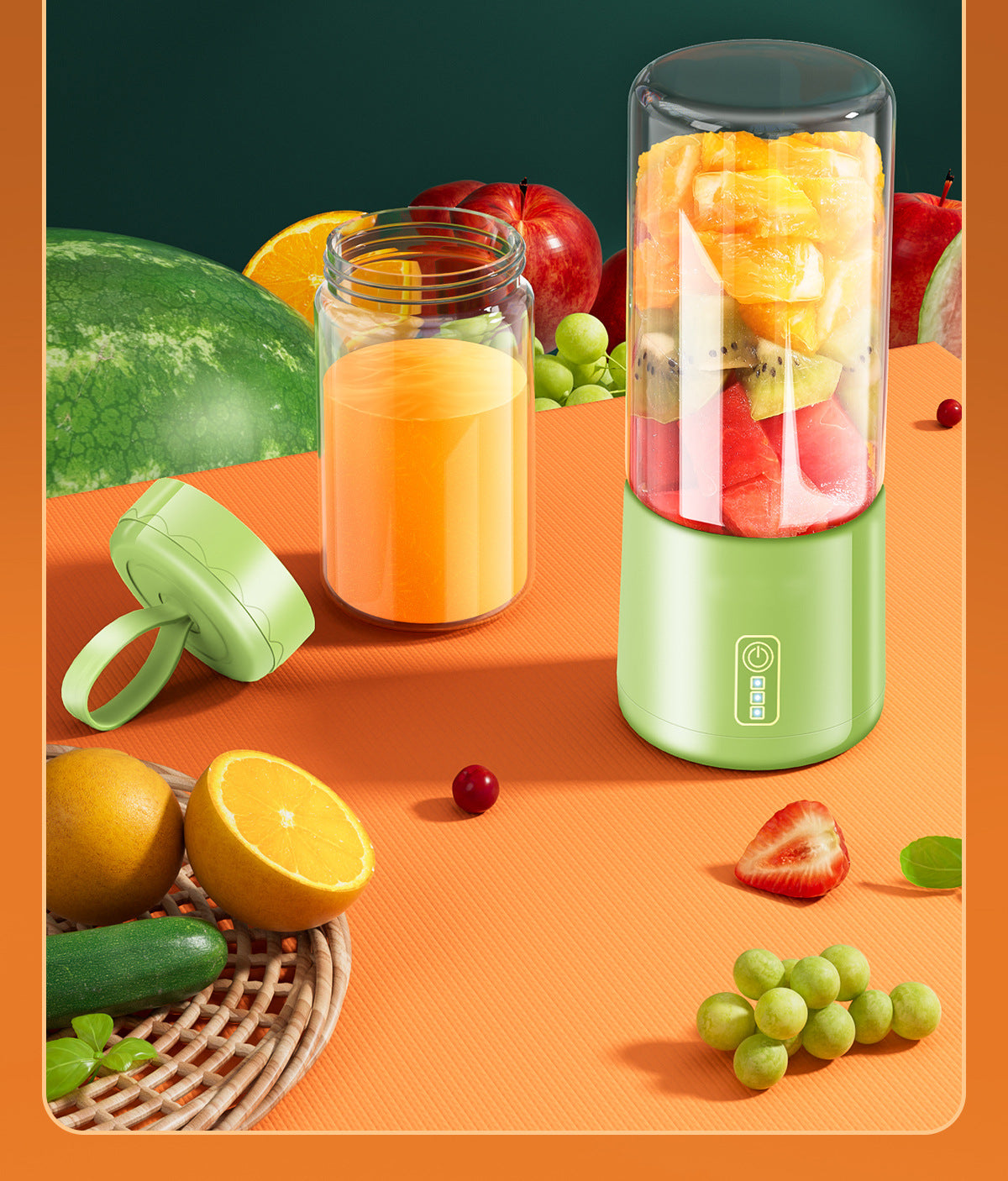 New Juicer Portable Juicing Cup Multifunctional Juice Machine Small Household Rechargeable Blender Cup Gift Wholesale