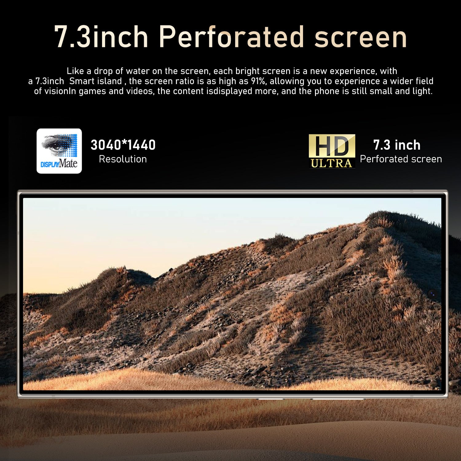 Mobile Phone S24 Ultra+ Built-in pen7.3Inch16+1T Android Smartphone(Popular)