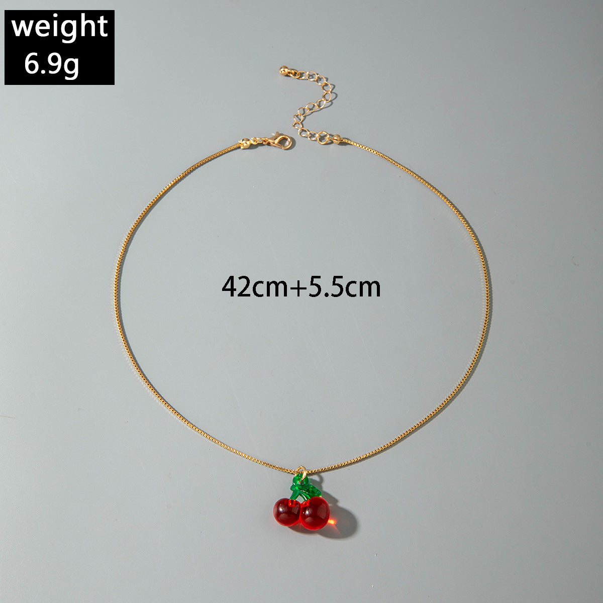 European and American Style Jewelry Light Luxury Imitation Pearl Cherry Necklace High-End Versatile Grass Multi-Layer Stacking Necklace Wholesale
