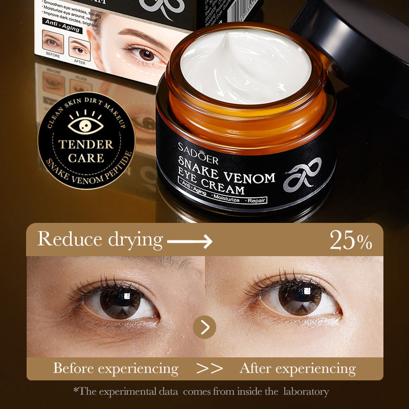 Snake Venom Peptide Eye Cream SADOER Hydrating and Moisturizing Improves Dark Circles, Eye Bags, and Eye Wrinkles  Wholesale