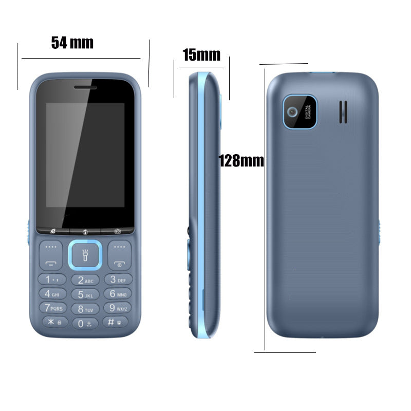2173A Specially designed for dual SIM students and elderly, featuring a straight keypad phone with ultra-long standby time and camera function