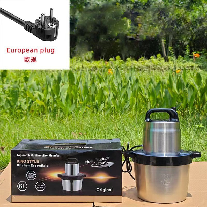 Fufumachine15L Meat Grinder Vegetable Chopper Garlic Press Multi-Functional Stainless Steel Blender Baby Food Processor