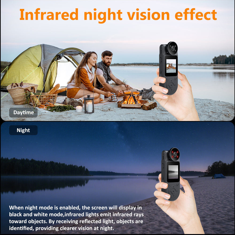New L20High Definition Handheld Camera Portable Head and Back Clip Camera WiFi Connection ZF Outdoor Sports Recorder