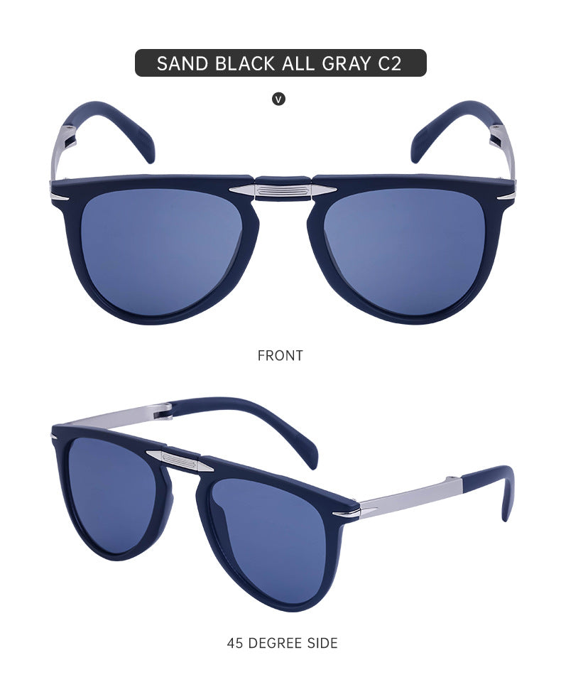 Vintage Polarized Folding Glasses Trendy Fashion Sunglasses Men's Aviator Glasses Wholesale Fishing Sunglasses shades