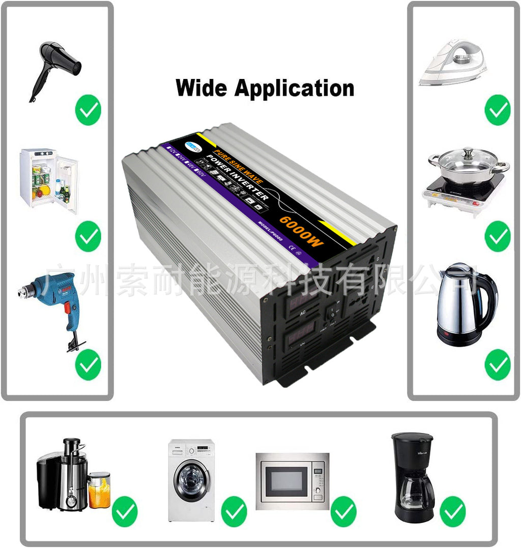 2500W 3000W 4000W Pure Sine Wave Inverter12V/24V/48V/60V Turn AC220V Export