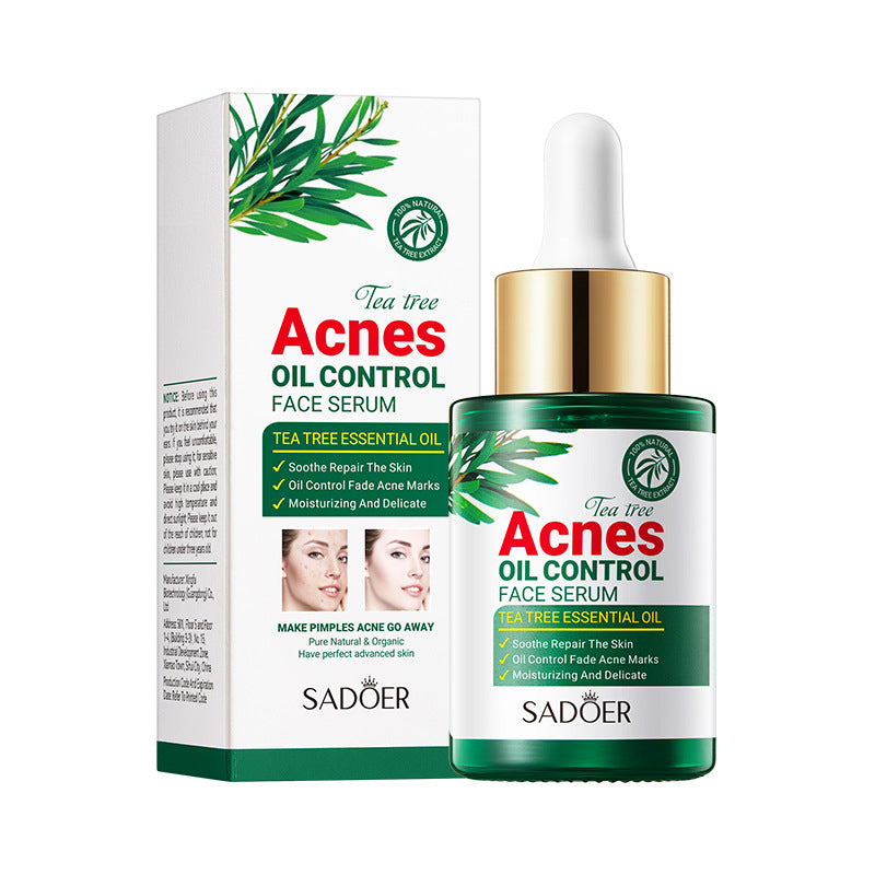 Tea Tree Skincare Set SADOER Cleansing, moisturizing, hydrating five-piece set for  foreign trade wholesale