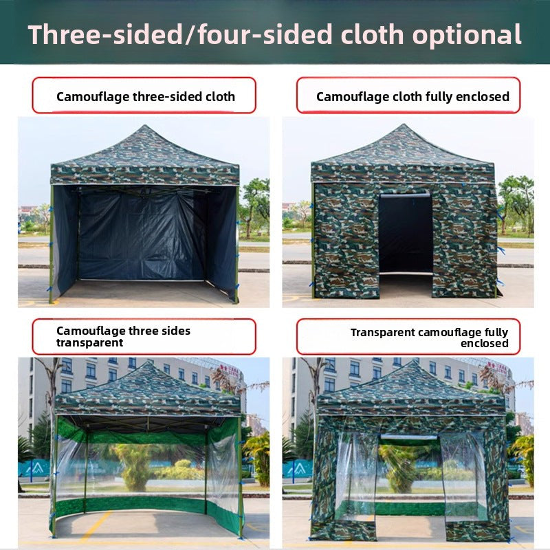 Outdoor Camouflage Four-Corner Tent Cover Four-Leg Sun Umbrella Three-Sided Sunshade Windproof Warm Rainproof Cloth Wholesale