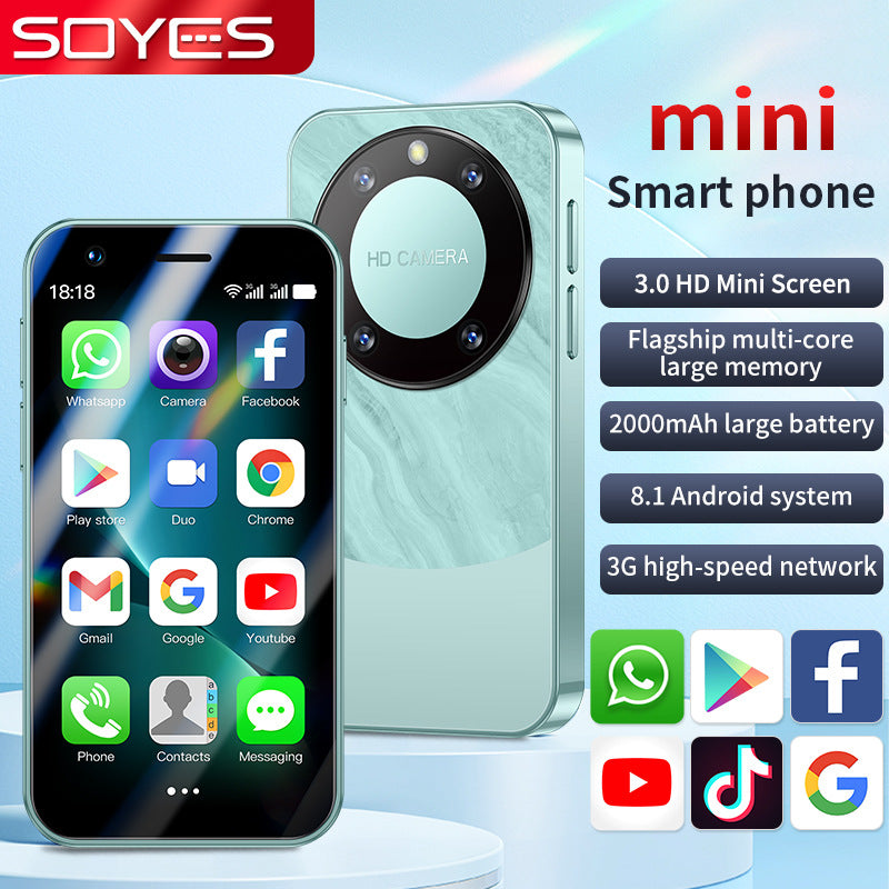 Hot Sale F8 Pro Mini Mobile Phone Dual Sim Quad Core Google Store Android Smart Small Phone(Popular)