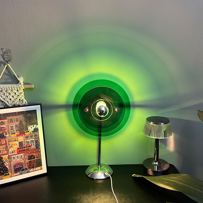 Romantic Love Bauhaus Table Lamp USB Plug-in Internet Celebrity Table Lamp Atmosphere Floor Lamp Projection Lamp Heart Lamp
