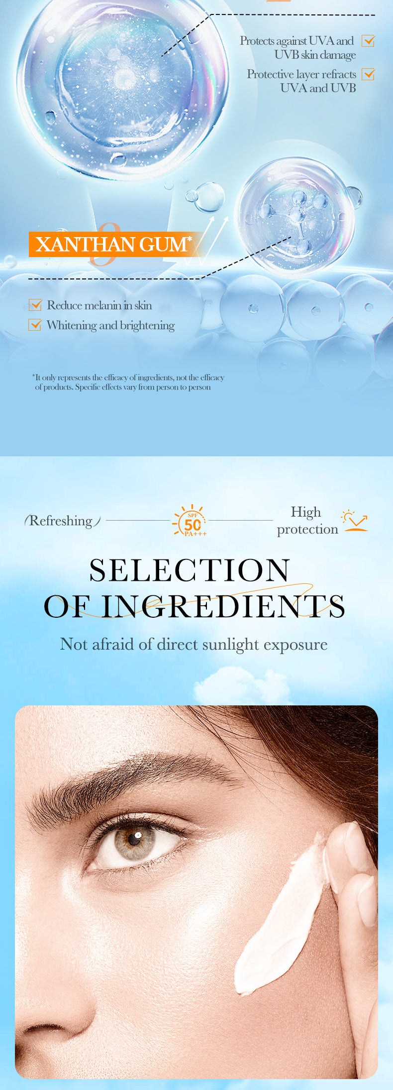 Rice Puree Sunscreen40g BIOAOUA Sunscreen Isolation Cream Sunscreen  Foreign Trade Wholesale