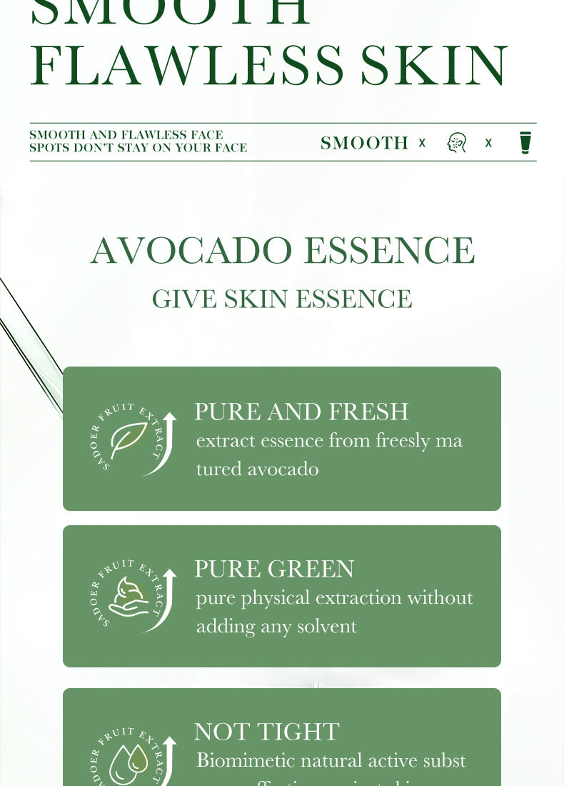 Avocado Skincare Set SADOER Cleansing, moisturizing and moisturizing six-piece set  foreign trade wholesale