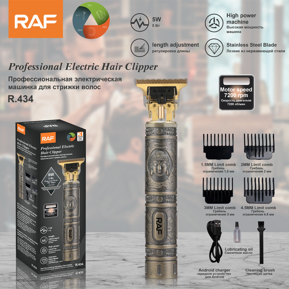 RAF Foreign Trade European Standard Oil Head Hair Clipper Electric Hair Clipper Hair Salon Electric Clipper Electric Hair Clipper Electric Trimmer R。434