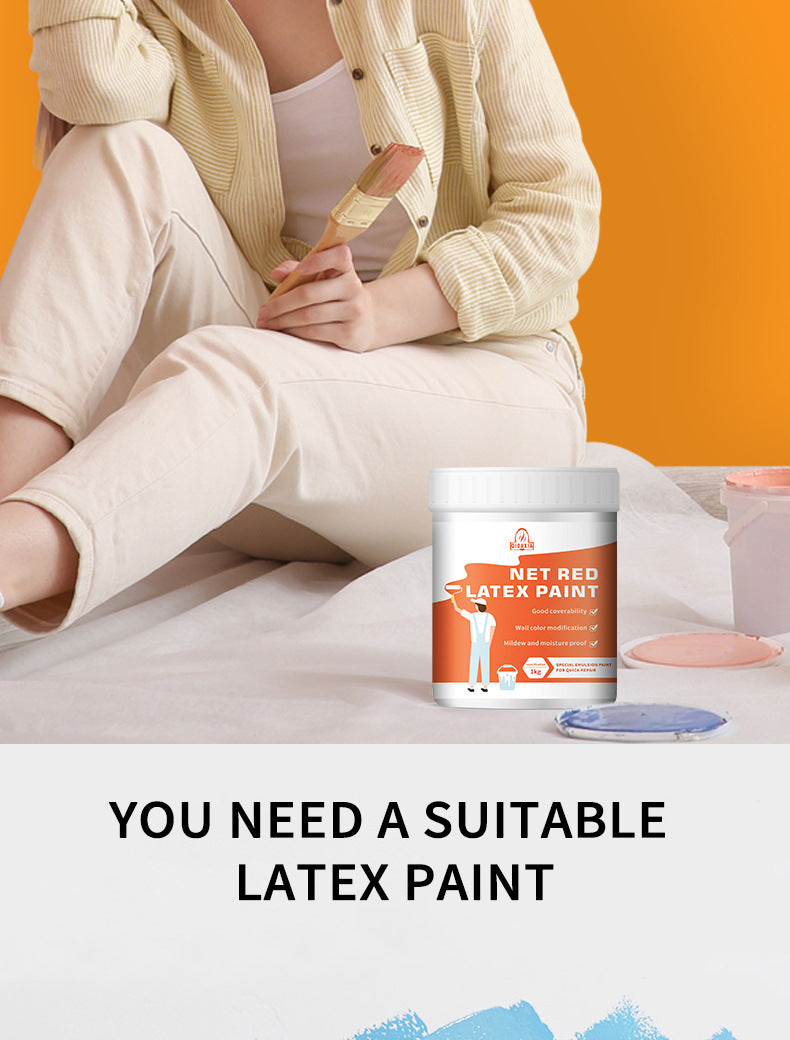 Interior Wall Latex Paint for Home Renovation and Repair, Water-Based Coating for Eco-Friendly Wall Renovation and Color Change