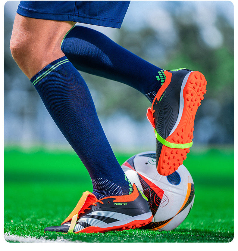 World Cup Football Shoes Men's New Style Grassland Competition AG Spike TF Broken Nails Adult Youth Student Sports Training