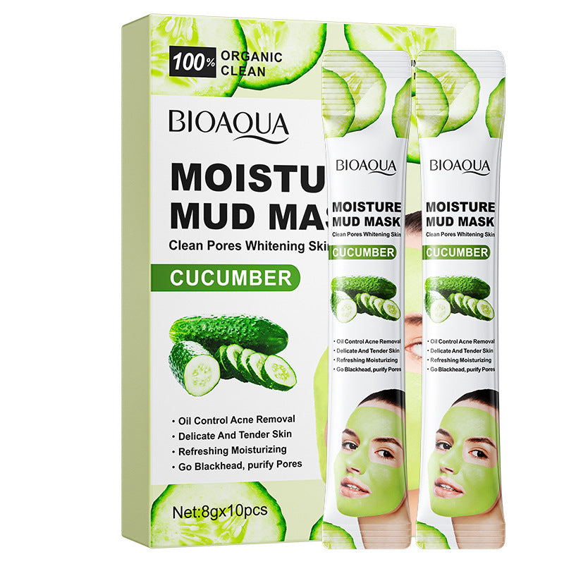Cleansing Mask BIOAOUA Cucumber Pore Cleansing Smear-On Portable Mud Mask   Wholesale