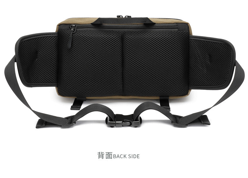 OZUKO Tactical Waist Bag Men's Multifunctional Crossbody Bag Waterproof Outdoor Large Capacity Sports Portable Men's Bag