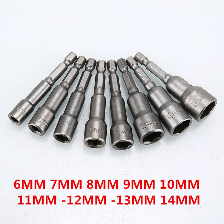 Strong Magnetic Socket Electric Drill Screwdriver Hex Socket Set Hex Socket Electric Drill Accessories