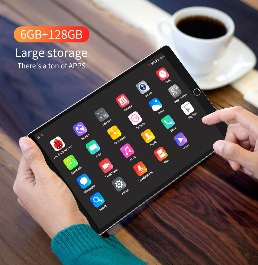 S2New Tablet HD Screen Android pad 2-in-1 Learning Gaming Office Tablet10.1Inch