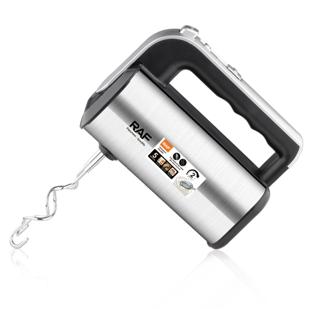 RAF European Standard Fully Automatic Handheld Household Electric Egg Beater Baking High-Power Whisk Cream Mixer