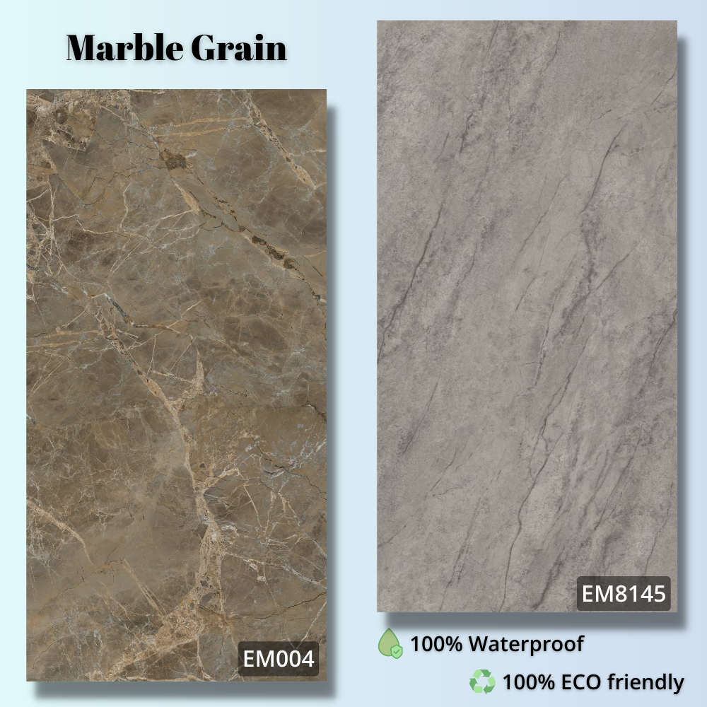Waterproof Modern Bathroom Self Adhesive Peel and Stick Rectangle Spc Wall Tile