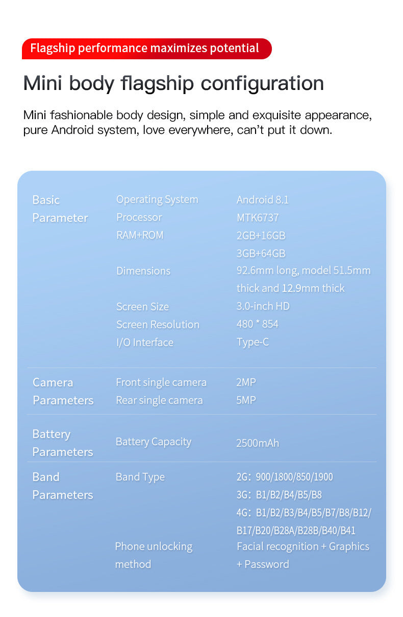 New Mobile Phone S25 Ultra Smartphone Dual SIM Mini Straight Touch Screen Android3G Ultra-small Mobile Phone