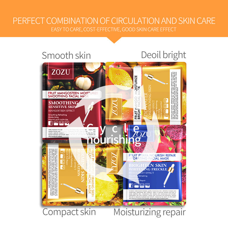 Cross-border Pineapple Face Mask25g  BIOAOUA Red Pomegranate Moisturizing Mask Cross-Border Foreign Trade Manufacturer Skincare Wholesale