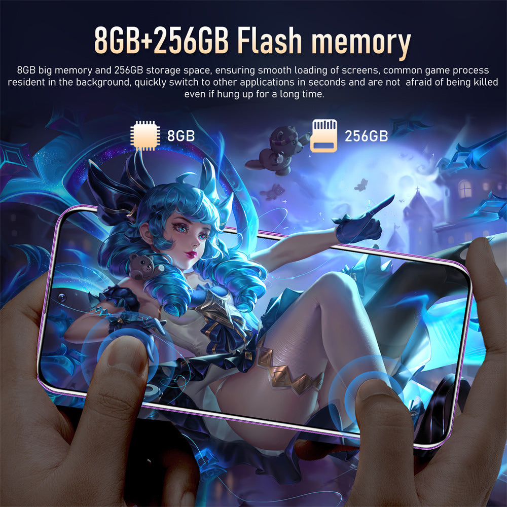 Mobile Phone S23+Ultra True4G Perforated Mesh7.380010,000 Pixels8+256G Super Large Screen