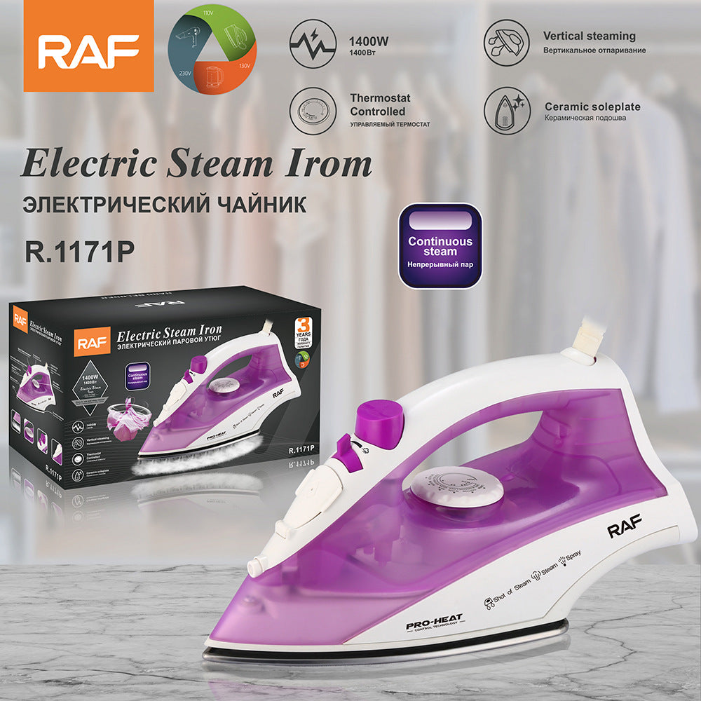 RAF EU Standard Handheld Electric Iron Household Small Portable Steam Iron Handheld Ironing Machine
