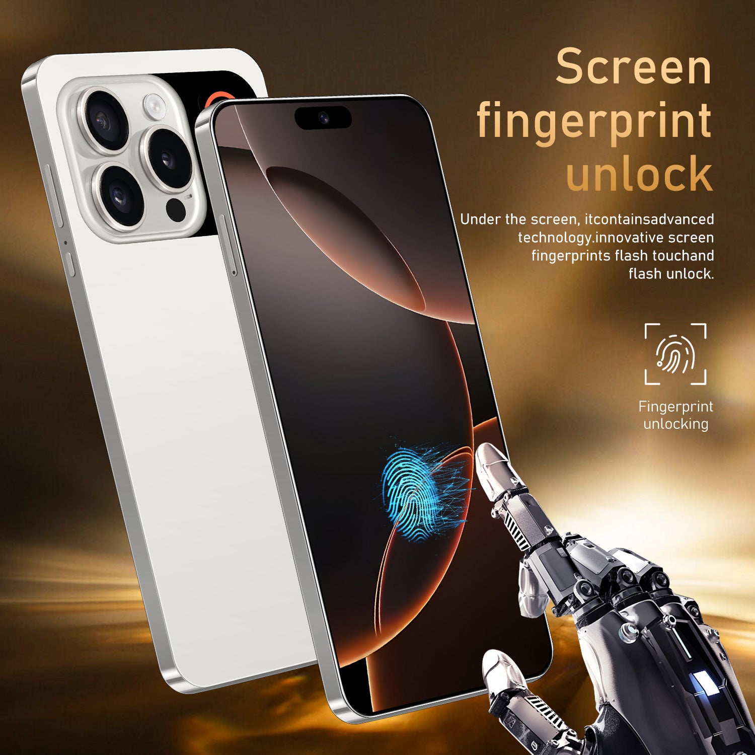 Globally Exclusive for Smartphones i16pro max Android Large Screen16+1T Source Factory(Popular)