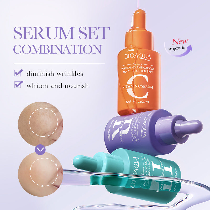Essence Three-Piece Set90ml BIOAOUA Hydrating and Moisturizing Skincare Set  Wholesale