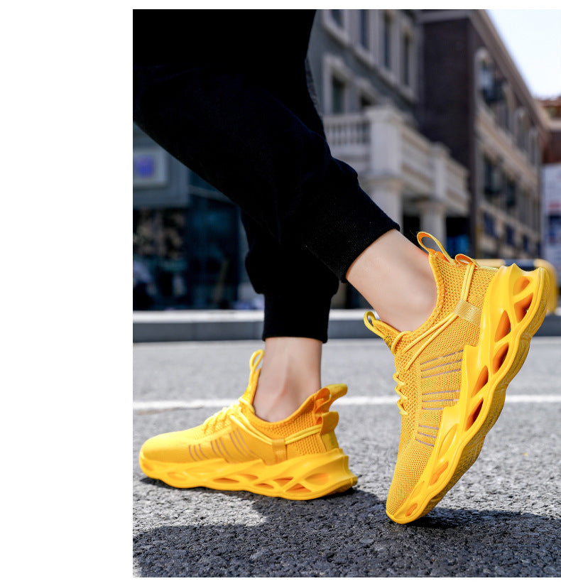 Summer Youth Coconut Shoes for Middle and High School Students, Breathable Mesh Blade Edge, Wear-resistant, Non-slip Sports Running Shoes, Casual Trendy Shoes