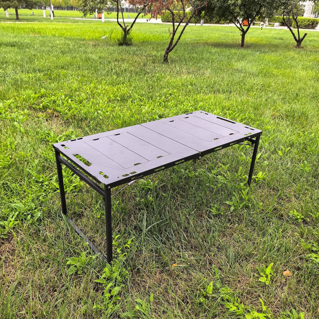 Camping Table Two Units IGT Hydraulic Rod Tactical Table Folding Tea Table Multifunctional Detachable Barbecue Table Outdoor