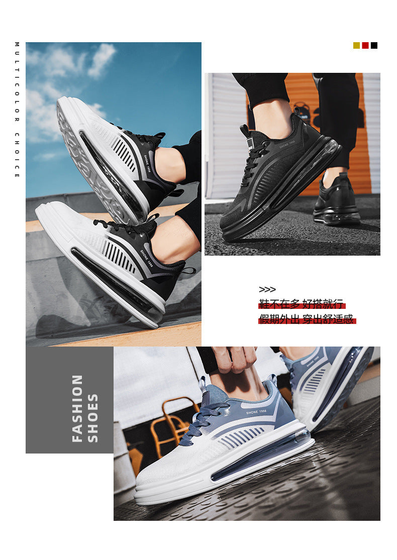 plus Size Spring New Comfortable Sports Shoes Casual Running Shoes Cushioned Lightweight Breathable Shock Absorption Trendy Shoes