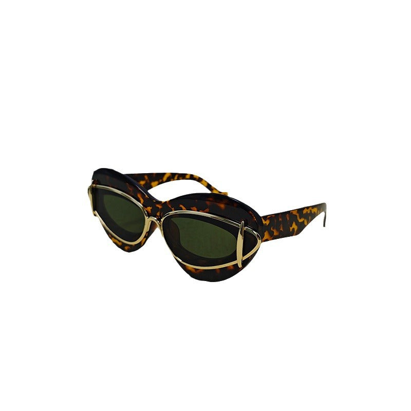 New European and American Fashion Cat Eye Sunglasses for Women Driving, Same Style as Internet Celebrities Y2K Trendy Small Frame Sunglasses sunglas