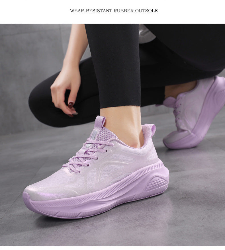 Professional Running Shoes for Men and Women, Spring and Summer New Soft Sole, Lightweight, Shock Absorption, Breathable, Jump Rope, Non-Slip, Marathon Walking Shoes
