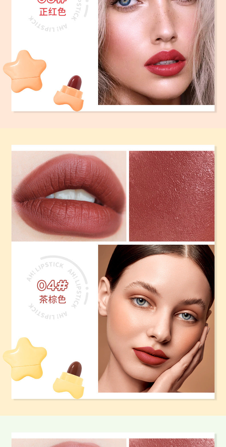 Lucky star8Color Little Star Lipstick Set Matte Velvet Lipstick Gift Box