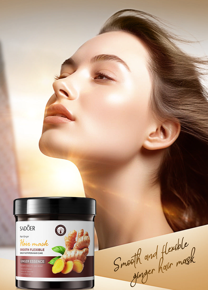 Ginger Hair Mask500g SADOER Moisturizing and Smooth Hair Care  Foreign Trade Live Wholesale