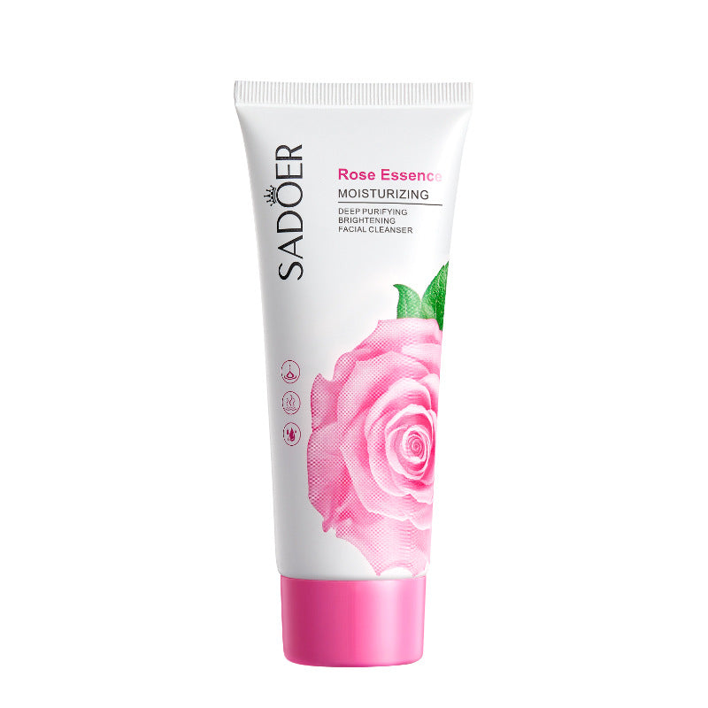 Facial Cleanser SADOER Rose Facial Cleanser100g Deep Cleaning  Foreign Trade Live Wholesale