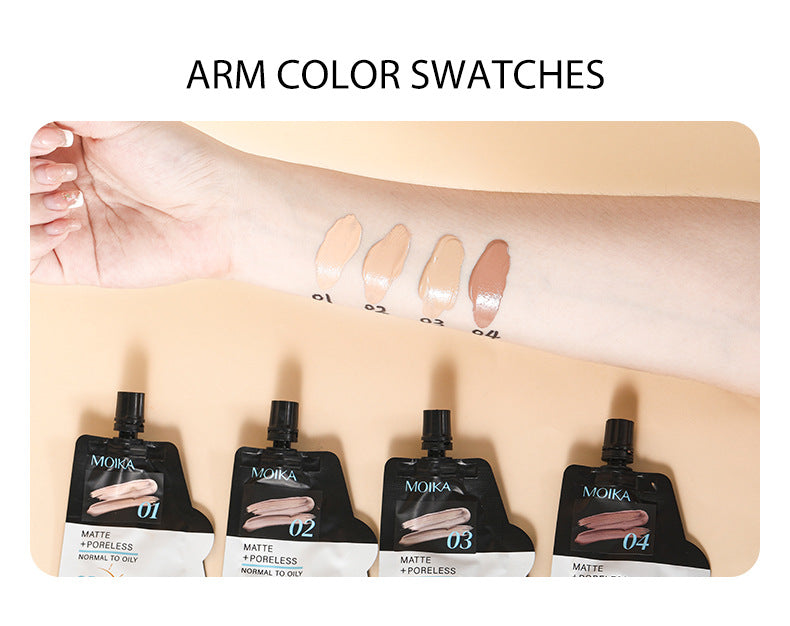 Full Moisture Sunscreen Foundation Oil Control Non-Cakey Concealer Primer for Dry Skin Non-Caking