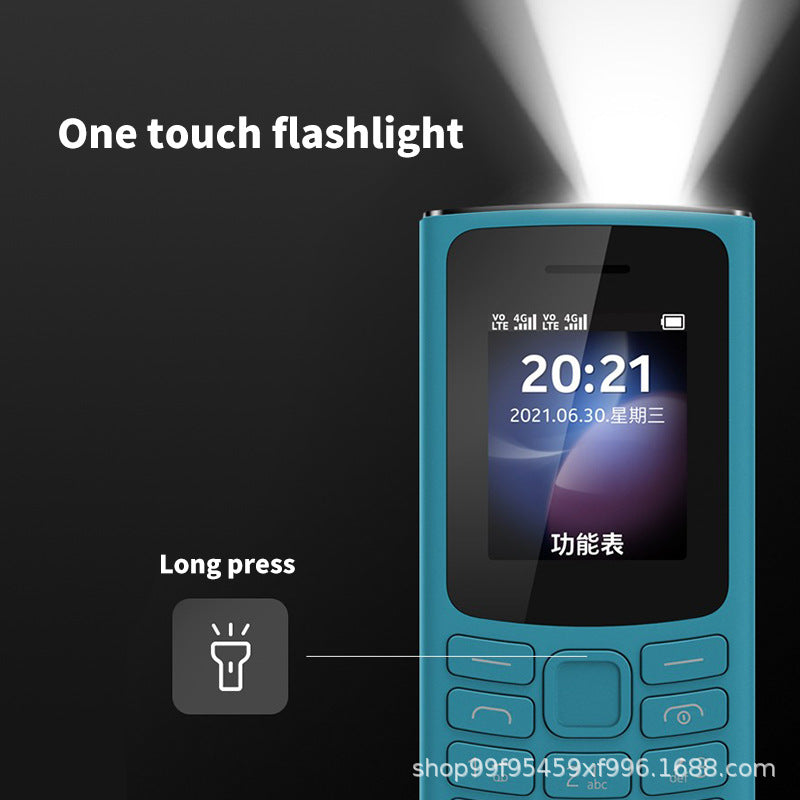 Mobile Phone10521 2G GSM Straight Button Function Phone Ultra Long Standby Elderly Phone Large Screen Large Font