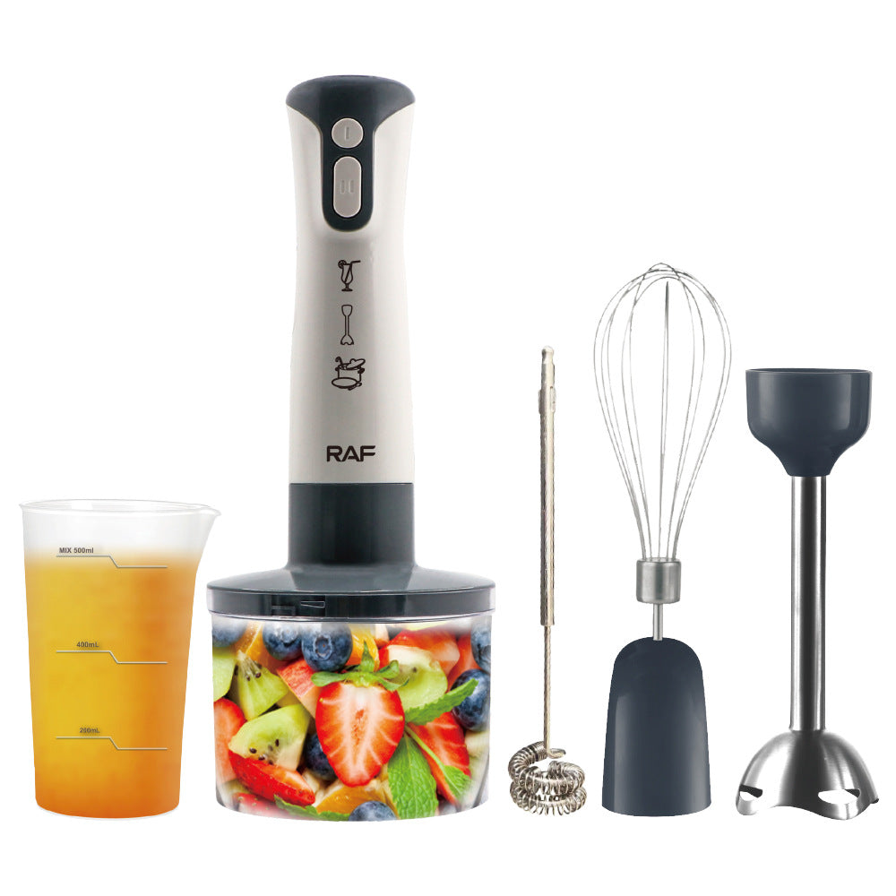 RAF European Standard Baby Food Multifunctional Kitchen Cooking Stick Juicer Meat Grinder Electric Stirring Stick5All-in-One R340