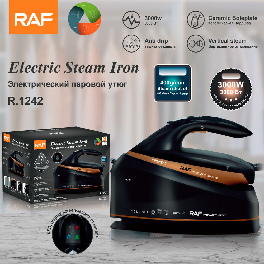 RAF European Standard Pressure Steam Electric Iron Hanging Bottle Type Commercial Household Garment Steamer High Power Iron